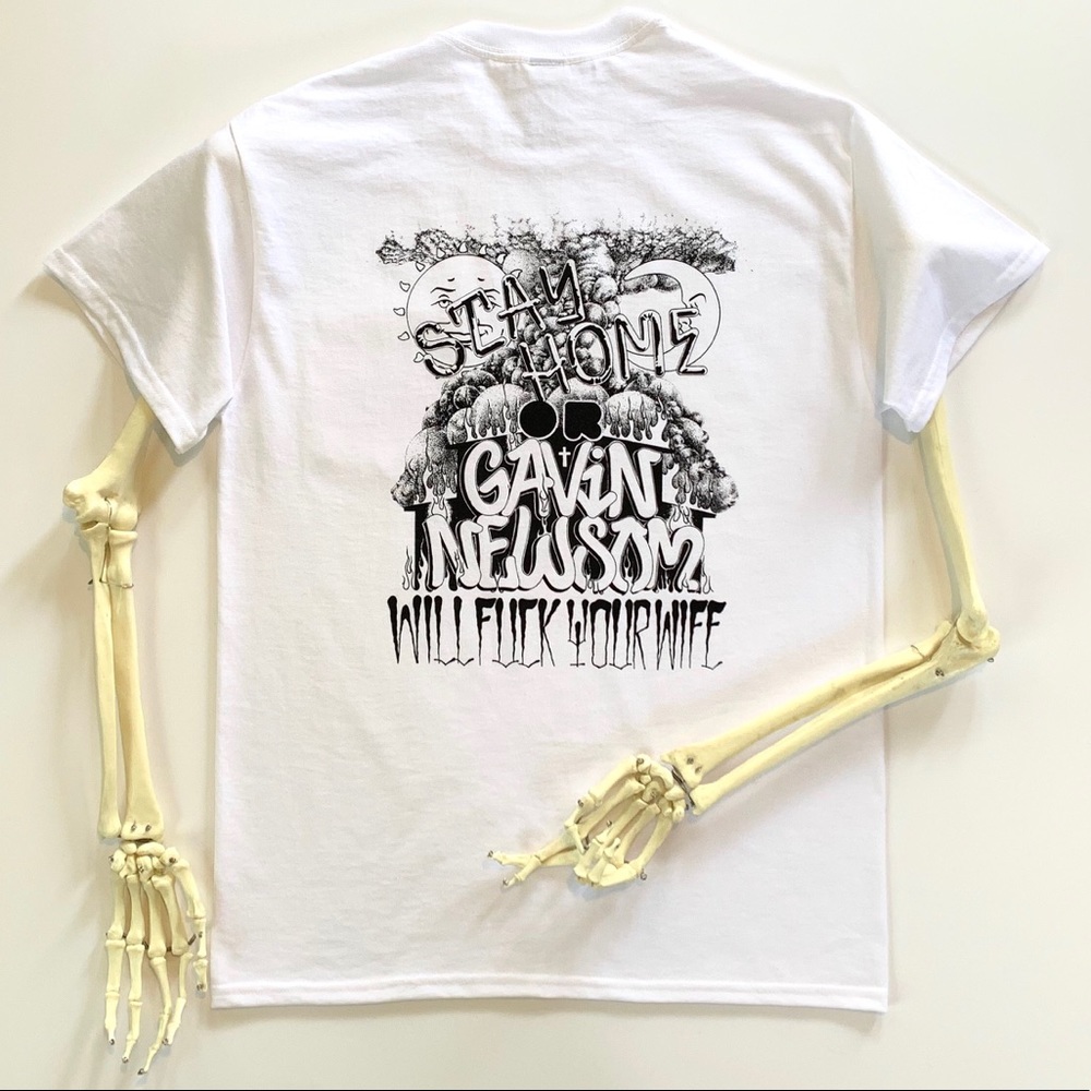 GAVIN NEWSOM IS A CREEP… GILDEN POCKET T-SHIRT
